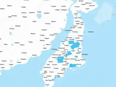 サービスエリア地図